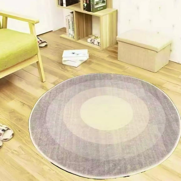 Alfombra de felpa con antideslizante - circulo lila