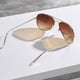 thumbnail image 5 of POLASUP GAFAS LENTES DE SOL Un par de gafas de moda doradas anchas progresivas, 5 of 6