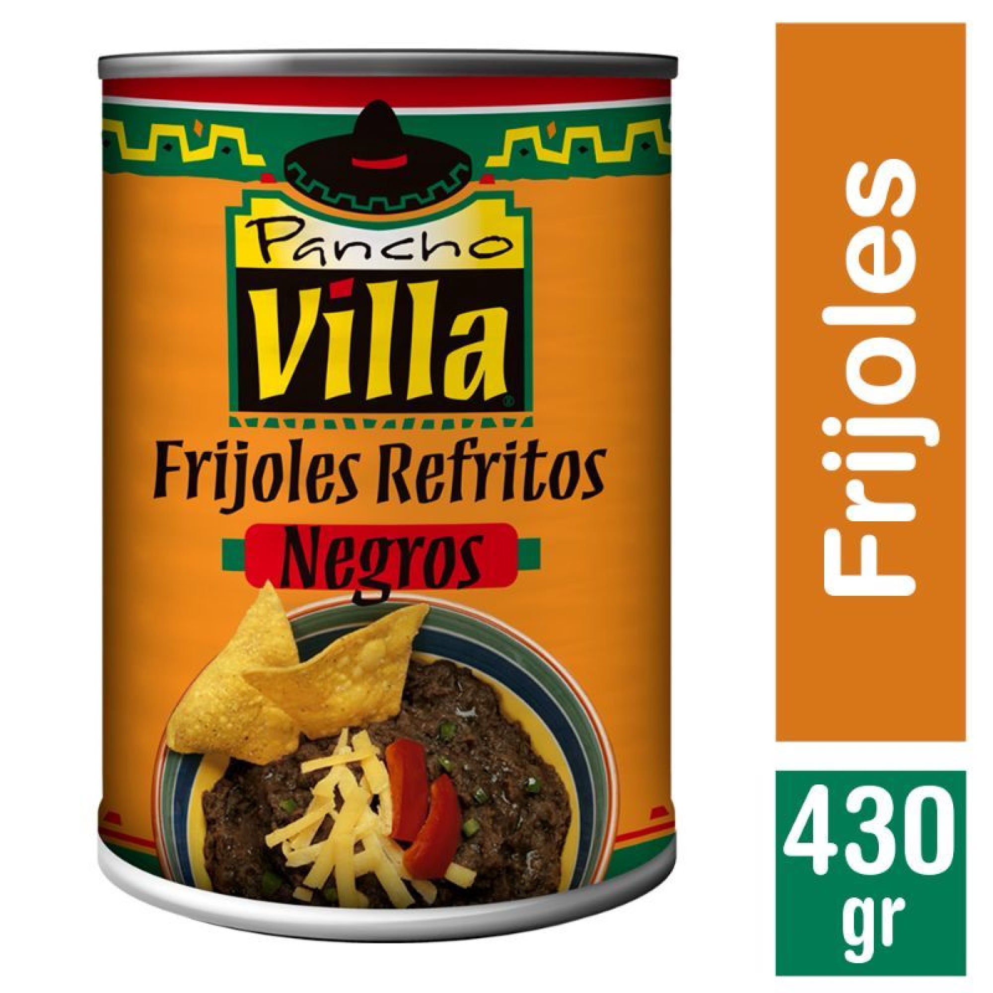 Comida Mexicana Conserva Frilojes Negros Lata 430 g Pancho Villa