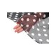 thumbnail image 5 of INSPIRE CHIC Bufanda de Gasa de Lunares de los Años 50 para Mujeres, Ligera, Suave y Transparente, Envoltura de Cabeza Larga para Todas las Estaciones 70.9"x27.6" Negro-Blanco Puntos, 5 of 6
