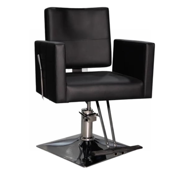 Sillón de Barbería Traditional Reclinable Negro