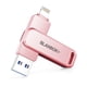 thumbnail image 1 of Unidad flash BLANBOK de 256 GB certificada por MFi para iPhone, color rosa, 1 of 8
