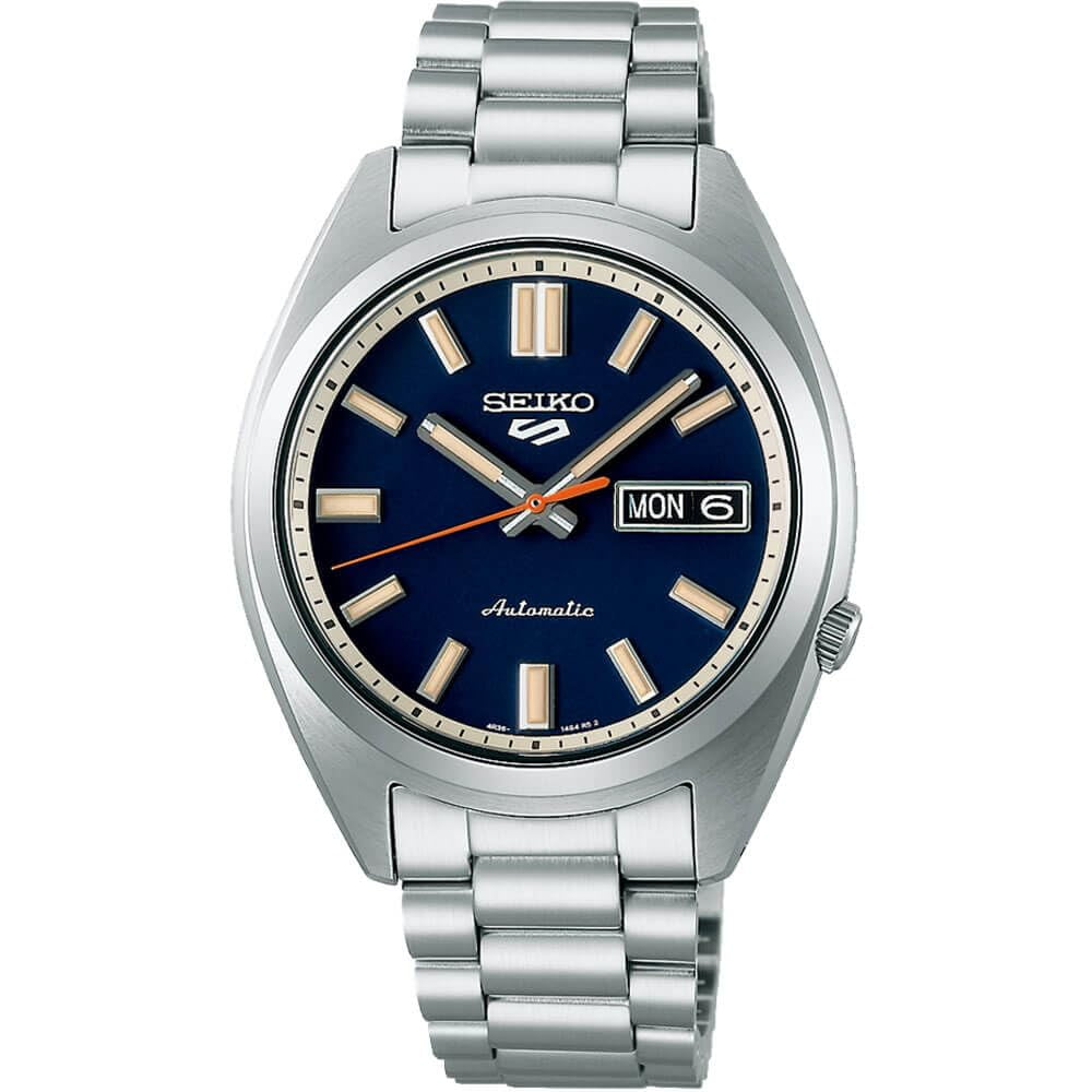 Reloj Seiko 5 Sports Srpk87 Para Hombre Con Esfera Azul Marino
