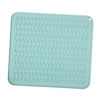 Magideal - Estera De Silicona Para Secar Platos, Escurridor De Platos, Resistente, Almohadilla De Secado Higiénica, Alfombrilla Para Fregadero, Nevera, Cajón, En Verde