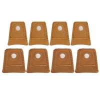 9 Manga Para Dedos Para Coser Dedal Para Tejer Protector De Cuero Para La Punta De Los Dedos Suministros Para Bordar 025