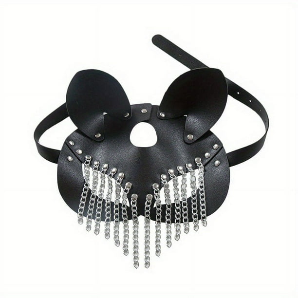 1pc, Sexy Erotic Cosplay Mask, Fetish, BDSM, Bondage Punk Mask, Adult Sex Games