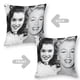 thumbnail image 2 of Marilyn Monroe Fundas de almohada de terciopelo con tema, regalos de funda de almohada, decoración para el hogar, cojín de lanzar, regalo de cumpleaños para fans y parejas. 60cm x 60cm., 2 of 6