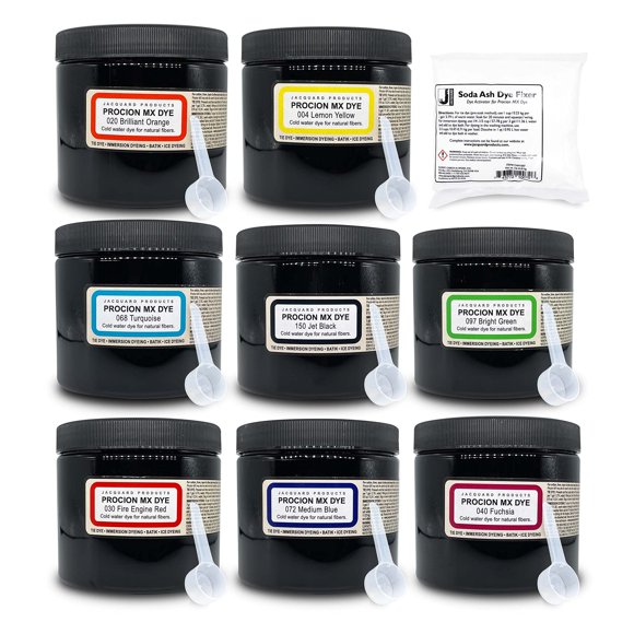Kit de tintes Moshify Procion MX de 8 colores, 236 ml cada uno