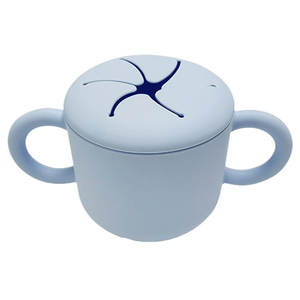 Vaso de silicona para refrigerios | Recipiente de comida a prueba de derrames para bebés y niños pequeños