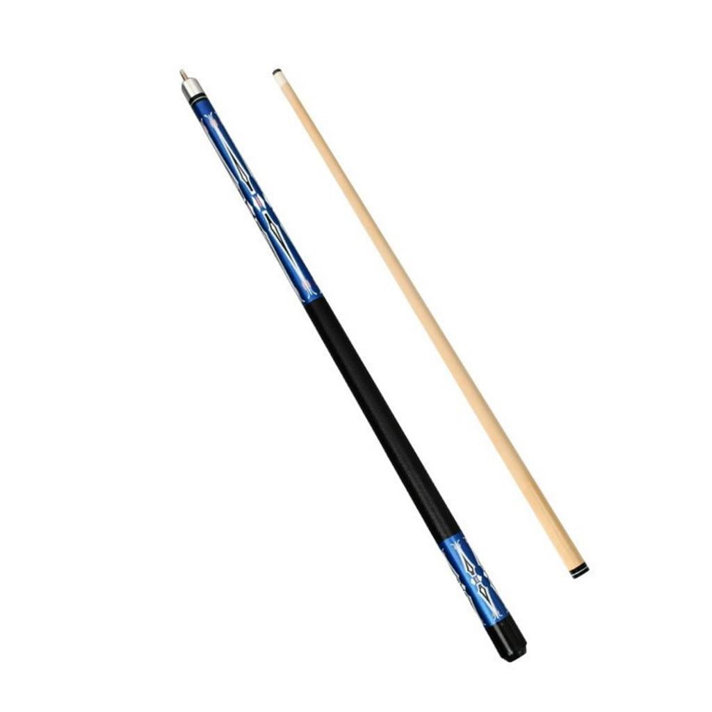 Magideal - Palo De Billar De Madera Con Funda Antideslizante, Palo De Billar De Dos Secciones De 57 ", Tacos De Billar De Madera Para Hombres Y Mujeres, Juego De Azul