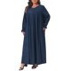 thumbnail image 4 of Agnes Orinda Disfraces de Halloween Vestidos de Talla Grande para Mujeres Vestido de Colegio de Imitación de Ante, 4 of 6