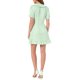 thumbnail image 3 of INSPIRE CHIC Vestido Mini de los Años 60 con Cuadros Vichy, Cuello Peter Pan con Volantes para Mujer, Talla XL, Verde y Blanco, 3 of 6