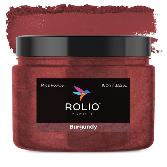 Polvo de mica Rolio Burdeos 100 g / 3,5 oz