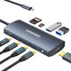 thumbnail image 1 of Hub de salida de vídeo USB C VANGREE 9 en 1 con 4K @60Hz HDMI 100W PD, 1 of 9