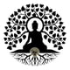 thumbnail image 2 of Cuadro Buda floral en madera MDF, 2 of 3