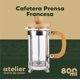 thumbnail image 3 of Cafetera Francesa 800ml Atelier Prensa Francesa Vidrio Y Acero Inoxidable Portatil, 3 of 3