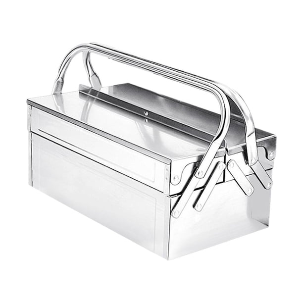 Caja de almacenamiento de herramientas, organizador de herramientas, almacenamiento de herramientas manuales profesionales, contenedor de herramientas , 350mm Doble capa