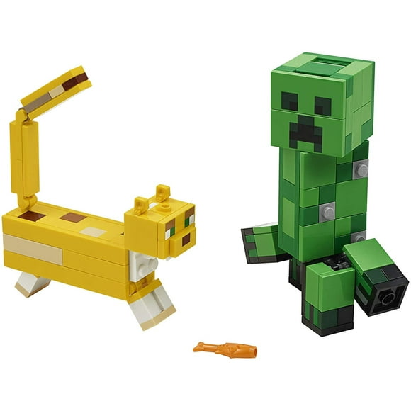 LEGO Minecraft Creeper BigFig and Ocelot Characters 21156 Buildable Toy Minecraft Figure Gift Set for Play and Decoration, New 2020 (184 Pieces) LEGO LEGO