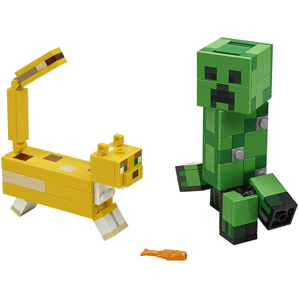 LEGO Minecraft Creeper BigFig and Ocelot Characters 21156 Buildable Toy Minecraft Figure Gift Set for Play and Decoration, New 2020 (184 Pieces) LEGO LEGO