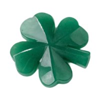 Magideal - Escultura De Trébol De Cuatro Hojas, Adorno Tallado A Mano, Artesanía Para Un Amigo, Un Amante O Un Anciano.