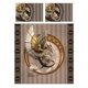 thumbnail image 2 of Anne Stokes Steampunk Dragon - Feather Duvet Cover Bed Linen Set - s Available3-Piece Bedding Set (1 Duvet Cover + 2 Pillow Shams), 2 of 3
