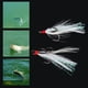 thumbnail image 3 of 20 señuelos de pesca con plumas, anzuelos triples, crankbaits, accesorios de pesca, anzuelos de tres garras, 3 of 5