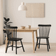 thumbnail image 3 of Pack de 2 Sillas Windsor Madera - Negra, 3 of 7