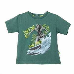 Polera Bebe Niño Verde Pillin