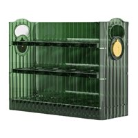 Bothyi - Contenedor De Huevos Para Nevera De Cocina, Caja De Almacenamiento De Huevos Frescos De 3 Capas, Resistente, Reutilizable, Verde