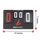 thumbnail image 4 of Marcador de mesa manual BSN, doble cara, 7 × 15 cm – negro, 4 of 6
