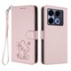 thumbnail image 1 of Funda Volteable con Diseño de Gato para Infinix Note 40 Pro Plus 5G, Rosa, 1 of 6