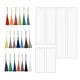 thumbnail image 2 of Juego de marcapáginas DIY, 40 Uds. de borlas, incluye 6 uds., marcapáginas, colgantes, accesorios para decoración navideña, regla para hacer decoració, 2 of 5
