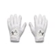 thumbnail image 1 of Guantes de béisbol Under Armour Clean Up para niños, blancos, talla grande, 1 of 2