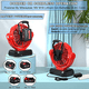 thumbnail image 3 of Ventilador Inalámbrico para Milwaukee Adaptador de Batería/ac de 18V Ventilador para Acampar Ventilador de 3 Velocidades para el Lugar de Trabajo, 3 of 9
