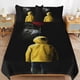 thumbnail image 1 of Juego de ropa de cama Pennywise, funda nórdica, ropa de cama de dibujos animados cómoda y ligera, 3 piezas (funda)., 1 of 3