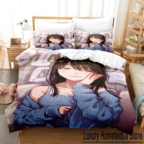 The Ice Guy and His Cool Female Colleague Bedding Set Bed Set Kid Bedroom Duvetcover Sets Bed Sheets