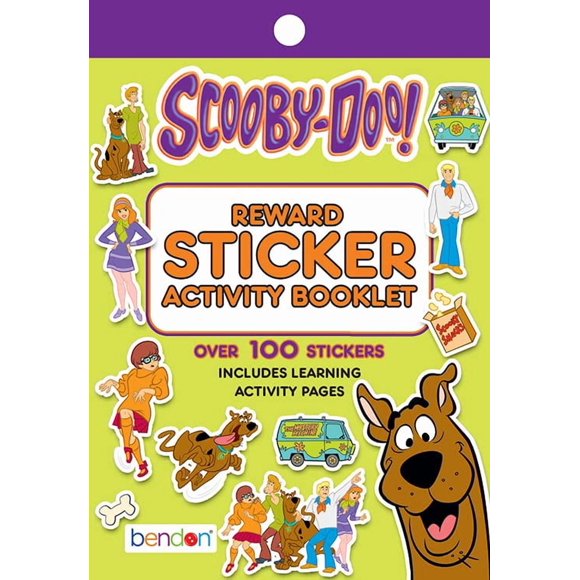 Libro para colorear y actividades Bendon Scooby Doo con pegatina de recompensa
