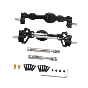 Magideal - Eje Para Automóvil Modelo Kit Repuesto Metálico Delantero Trasero Accesorio Ensamblaje De Actualización Fácil Adecuado Para Vehículos Rc Aficionados Negro