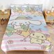 thumbnail image 3 of Cartoon Cinnamoroll 3-Piece Bed Set Warm And Comfortable Kawaii Bedding Set Cute Soft Microfiber Bedclothes for Boys Girls Kids, 3 of 5