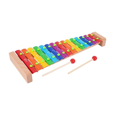 Magideal - Glockenspiel Profesional De 15 Notas Con 2 Mazos, Juguete Montessori, Xilófono Para Niños, Juguete De Grupo Musical, Regalo De Cumpleaños, , Multicolor
