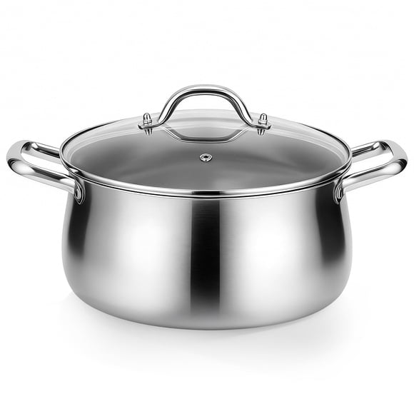 Olla de caldo Tifanso 7,5 L triple capa, apta para inducción