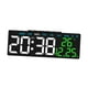 thumbnail image 2 of Reloj Despertador Digital Decoración Del Hogar Reloj Digital LED Para Sobremesa Estante De Baño Carcasa Negra Hora Blanca, 2 of 5
