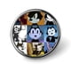 thumbnail image 1 of Félix el gato estético-Theme Round Button Badge: Premium Metal Construction, Ideal for High-End Events 2.8 cm, 1 of 6