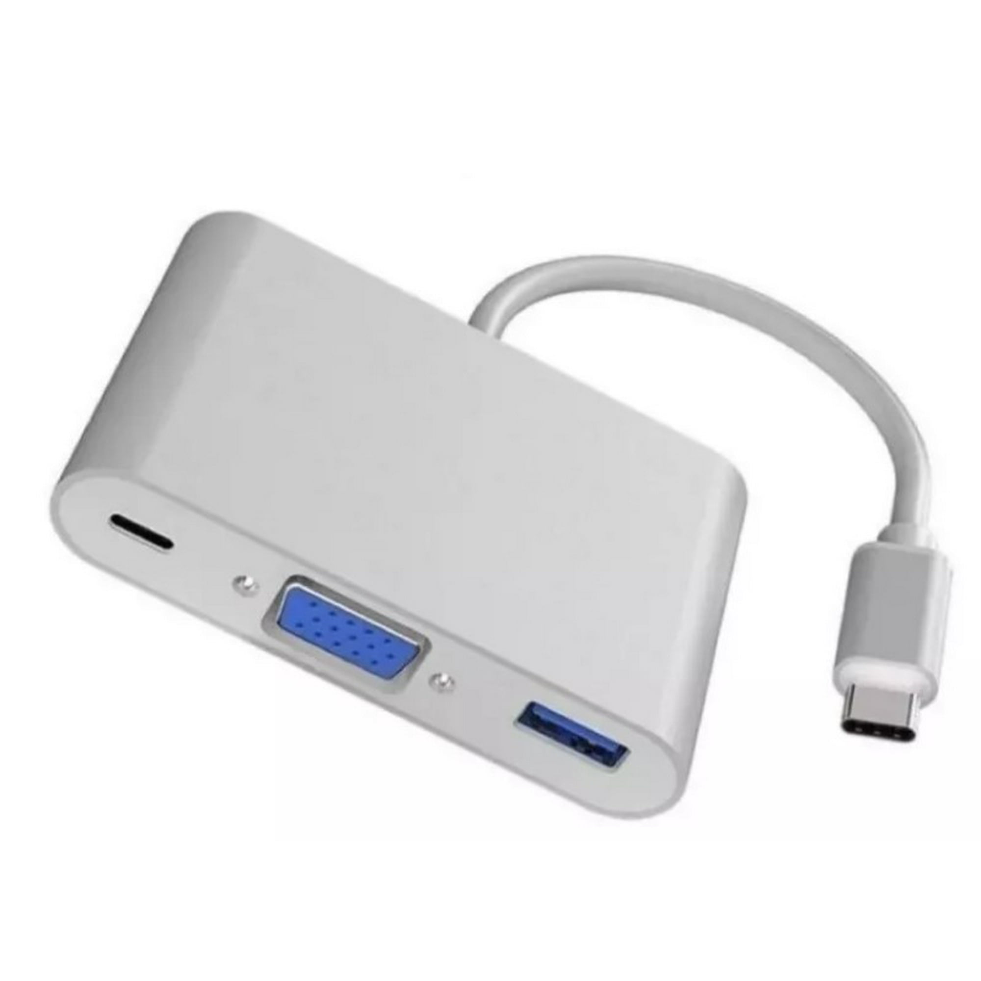 Genérico - Hub Adaptador Usb Tipo C A Vga + Usb 3.0 + Usb-c Pc