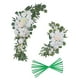 thumbnail image 5 of Arco De La Boda Flores Flores Artificiales Botín Para Puerta De Entrada Fiesta Blanco, 5 of 5
