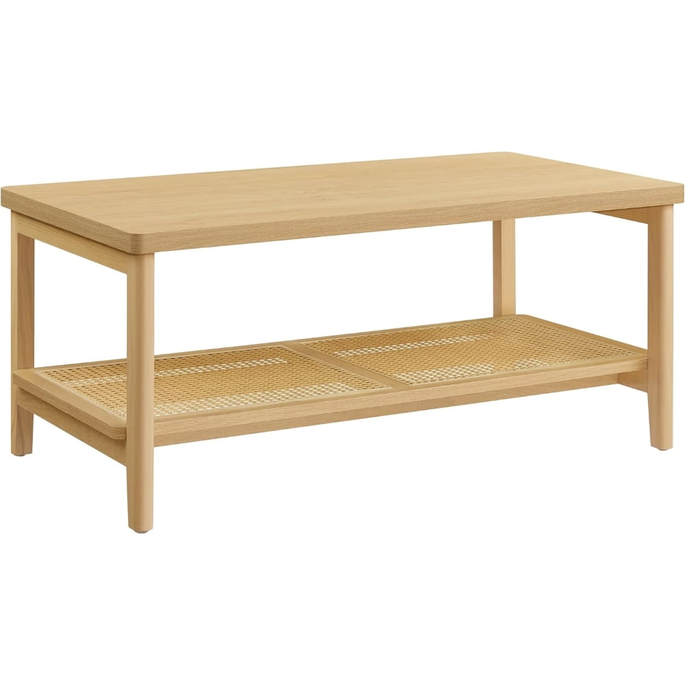 Casa Vinte - Mesa De Centro Rectangular Estilo Ratán Trento