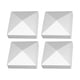 thumbnail image 4 of 4 Tapas Para Postes Piramidales, Cubiertas Para Postes De Buzones, Cubiertas Para Postes De Valla Exterior, Color Blanco, 4 of 5