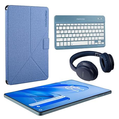 Tablet Memorex MXTAB11 de 11" con Android 14, 128 GB, 4 GB de RAM y paquete de accesorios