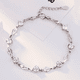 thumbnail image 3 of Pulsera Plateada Rombos y Circones, 3 of 6