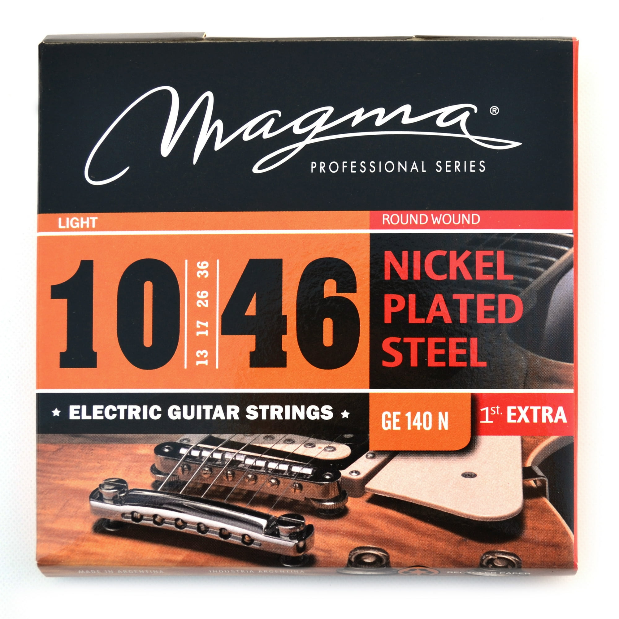 Set Cuerdas Guitarra Eléctrica Ge140n Magma